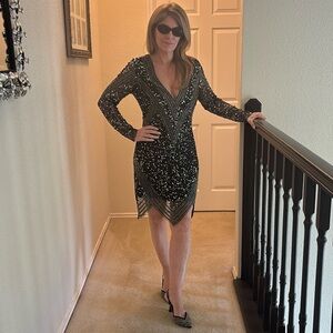 Aidan Mattox sz 6 Beaded Dress